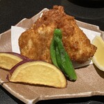 かに・ふぐ料理 玄品 - ふぐ唐揚げ（三貫）
