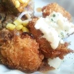 どんぐりこカフェ食堂 - ハンバーグきのこのデミグラスソース