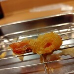 天麩羅こむぎ - 最後に妻が尻尾くれました｡｡｡