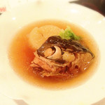 魚会 - 鰤大根、目の周りの身がプルプル☆*:.｡. o(≧▽≦)o .｡.:*☆コラーゲンたっぷり