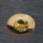 博多天ぷら ながおか - 自家製呉豆腐～ずわい蟹の餡かけ～