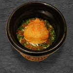 博多天ぷら ながおか - ずわい蟹といくらの土鍋ごはん