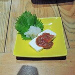ぬる燗佐藤 - 酒盗クリームチーズ