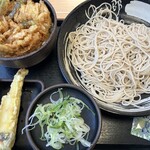 ゆで太郎 - 料理写真:かき揚げ丼セット¥730-、クーポン天ぷら