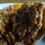 ハンター - チキンカツにドミグラ