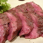 いわや - 馬ヒレステーキ（アップ）（2014/12-2）