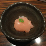 restaurant IRO - お通し:梅ねり豆富