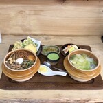 鳩の巣釜めし - 料理写真:山菜釜めしセット¥2100