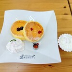 魔法のパンケーキ - 料理写真:スフレパンケーキプレーン