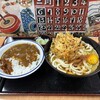 駅そば そば・うどん八起家 - ミニカレー280円　かき揚げ天玉うどん480円