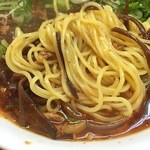 天骨庵 慶心 - 慶心の勝坦麺のキクラゲと麺（15.01）