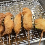 てんぐ - たこ、串カツ、アスパラ