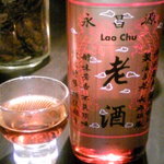 百膳工房 - 老酒（瓶のまま燗にして）