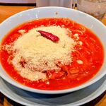 はらっぱ - 料理写真:赤唐辛子とにんにくのトマトソースパスタ