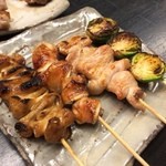 北新地たゆたゆ - 焼きトン、芽キャベツ
