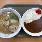 千園 - 中華そばとミニカレーのセット