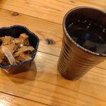 山陰漁酒場 丸善水産  - 焼酎お湯割り＆突き出し