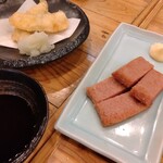 山陰漁酒場 丸善水産  - 赤天炙り＆鱈の天ぷら