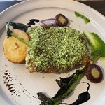 tabenomi sumicco - 国産とりもも肉のコンフィ香草パン粉焼き