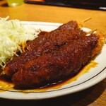 名古屋名物 みそかつ 矢場とん - ひれ串かつ(3本)(味噌)