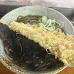 二葉 - かけそば＋いか天＋きくらげ　
380円＋200円＋120円