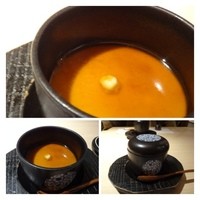 鮨 水魚 - フォアグラ茶碗蒸し・・フォアグラの風味が強くないので、滑らかで食べやすいですね。