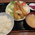 えんまや - 海老フライ定食1,250円