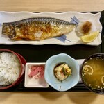 天然温泉コロナの湯 - 越田の鯖塩焼き定食