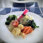 カフェ&ヤド コモ - 使われたお野菜は10種類、その全てが違う味付けで供されます。