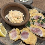 谷六おみかん - 名物　レアアジフライ　ガリしそタルタル