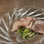 谷六おみかん - ハマチの塩たたき　九条葱塩だれ