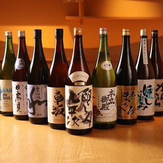 愛知の日本酒、お出汁のきいた料理に合う酒をご用意しております