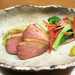 和喜 - 鴨ロース 温野菜 1300円(2015.1月)
