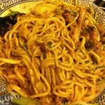 麺や而今 - 而今流広島汁無坦坦麺-混ぜ後(2015/1)