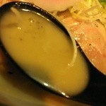 麺や而今 - 海老塩濃厚豚そば(2015/1)