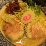 麺や而今 - 海老塩濃厚豚そば(2015/1)