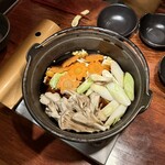 ジビエ料理 あまからくまから - 穴熊のすき焼き