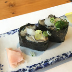 秀吉 - 牡蠣づくしA
                                蒸し牡蠣のお寿司