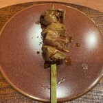 焼鳥 せきね - 串８本目：白レバ ※地鶏名を失念した 