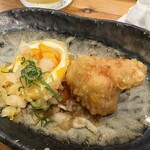 かしわ - 揚物２種（半熟玉子天と