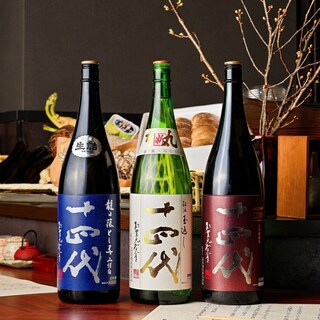 レア銘柄の日本酒などドリンクメニューが充実