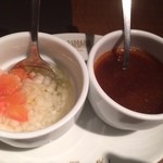 バルバッコア - お肉のソース、今回は別に作ってみました。