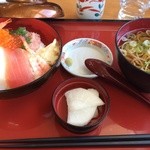 まるまつ - 海鮮丼＋お蕎麦のセット