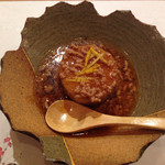 割烹 縮 - 京芋の、そぼろあんかけ