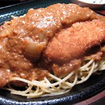 いくら丼 旨い魚と肴 北の幸 釧路港 - 釧路のＢ級グルメ【かつミート】1,650円　これぞ釧路Ｂ級グルメ！スパの上にとんかつとミートソース。