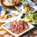 いろり庵 - 料理写真:信州プレミアム牛の陶板焼きコース