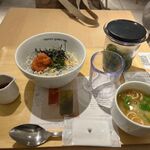 ナナズグリーンティー - 料理写真:ランチセット　しらす明太子
