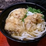 麺家大阪みどう - 鶏天うどん500円