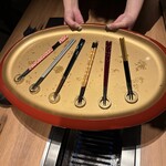 すすきの焼肉きらく - お箸を選べます♪ 