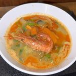 のりば食堂 しおさい - 佐渡濃厚海老ラーメン,佐渡両津港のり場食堂しおさい両津店(新潟県佐渡市)TMGP撮影